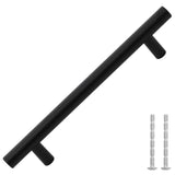 VidaXL håndtag 10 stk 128 mm rustfrit stål sort