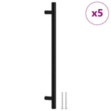 VidaXL håndtag 5 stk 224 mm rustfrit stål sort