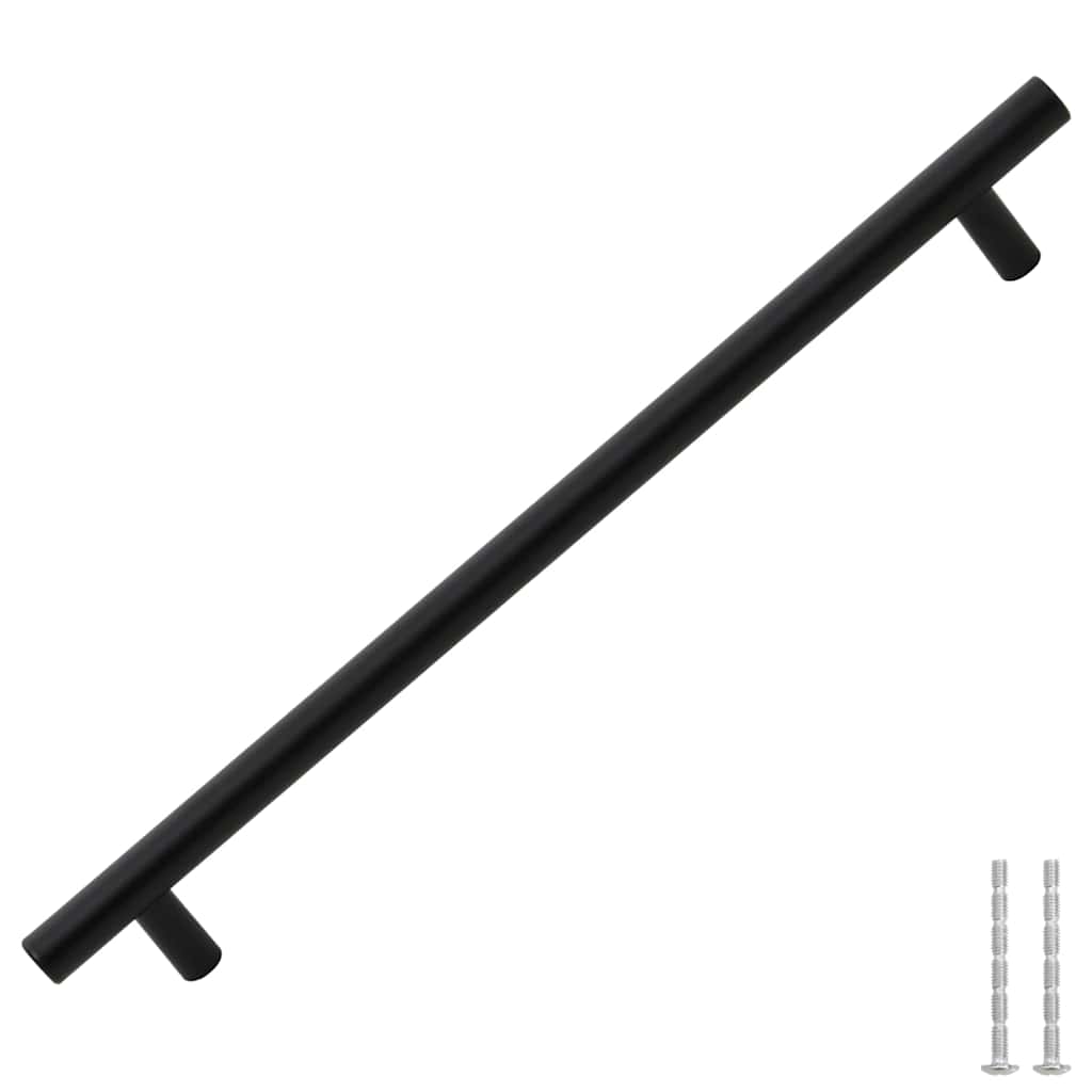 VidaXL håndtag 5 stk 224 mm rustfrit stål sort