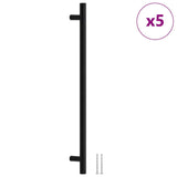 VidaXL håndtag 5 stk 320 mm rustfrit stål sort