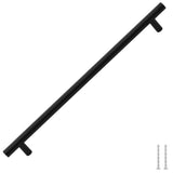 VidaXL håndtag 5 stk 320 mm rustfrit stål sort