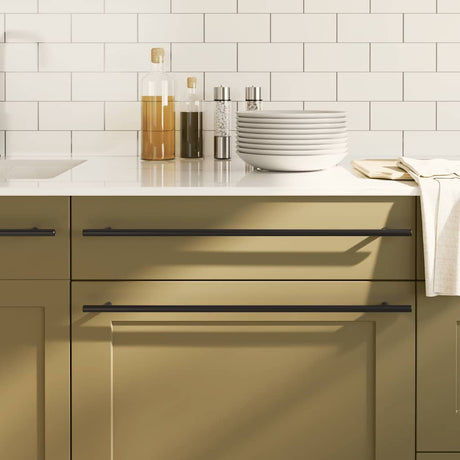 VidaXL håndtag 5 stk 480 mm rustfrit stål sort