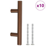 VidaXL håndtag 10 stk 64 mm rustfrit stål bronzefarvet