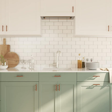 VidaXL håndtag 10 stk 64 mm rustfrit stål bronzefarvet