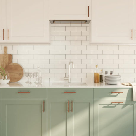 VidaXL håndtag 10 stk 96 mm rustfrit stål bronzefarvet