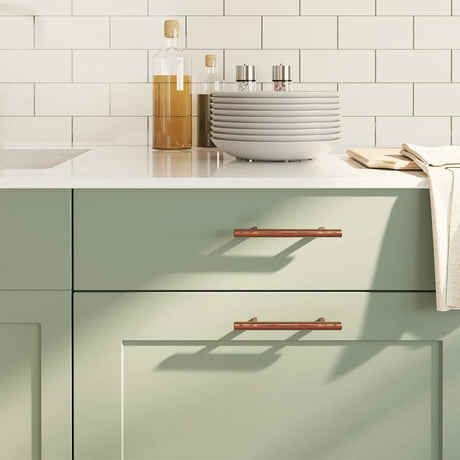 VidaXL håndtag 10 stk 96 mm rustfrit stål bronzefarvet