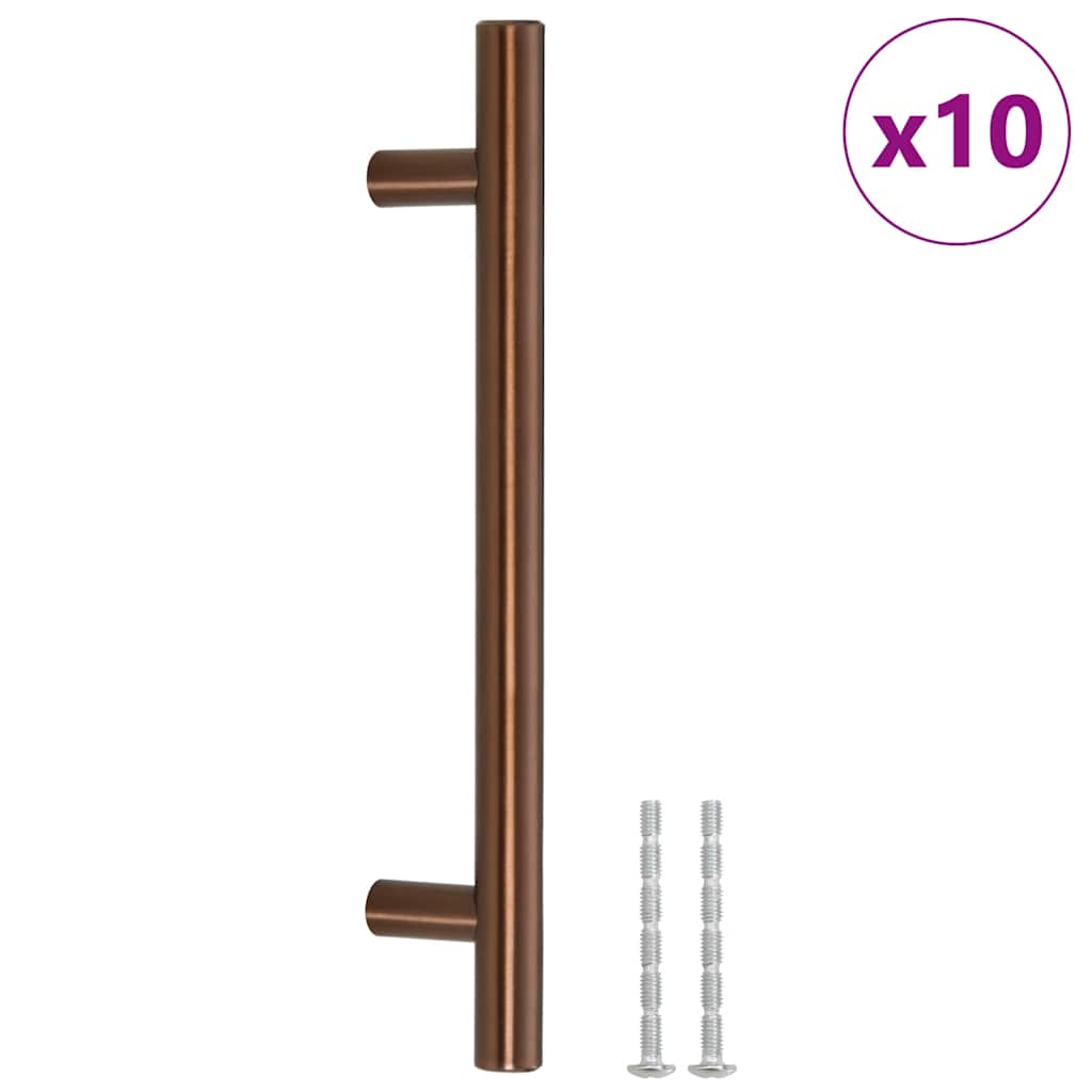 VidaXL håndtag 10 stk 128 mm rustfrit stål bronzefarvet