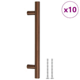 VidaXL håndtag 10 stk 128 mm rustfrit stål bronzefarvet