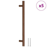 VidaXL håndtag 5 stk 192 mm rustfrit stål bronzefarvet