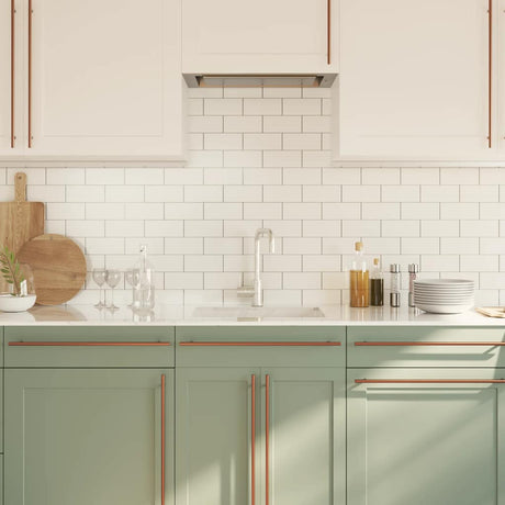 VidaXL håndtag 5 stk 480 mm rustfrit stål bronzefarvet