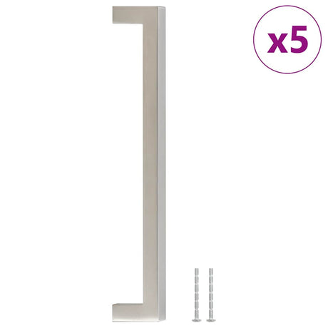 Vidaxx håndtag 5 stk 192 mm rustfrit stål sølvfarvet