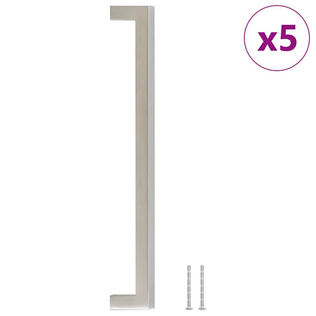 VidaXL håndtag 5 stk 224 mm rustfrit stål sølvfarvet