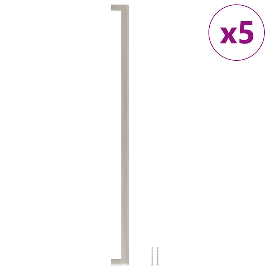 VidaXL håndtag 5 stk 480 mm rustfrit stål sølvfarvet