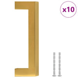 VidaXL håndtag 10 stk 96 mm rustfrit stål guldfarvet