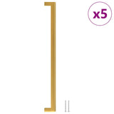 VidaXL håndtag 5 stk 320 mm rustfrit stål guldfarvet