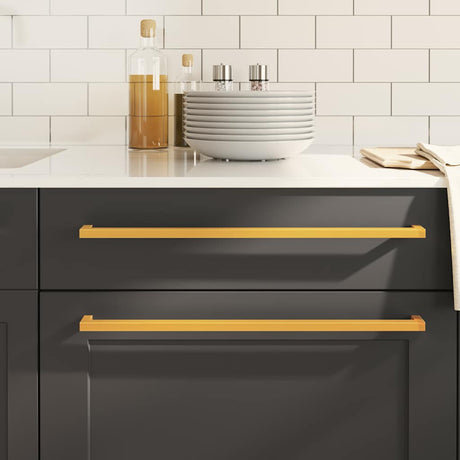 VidaXL håndtag 5 stk 480 mm rustfrit stål guldfarvet