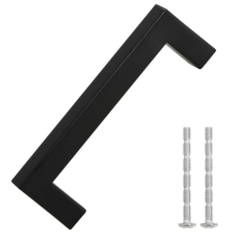 VidaXL håndtag 10 stk 96 mm rustfrit stål sort