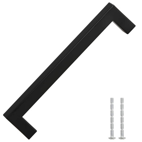 VidaXL håndtag 10 stk 160 mm rustfrit stål sort