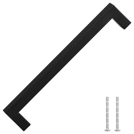 VidaXL håndtag 5 stk 192 mm rustfrit stål sort