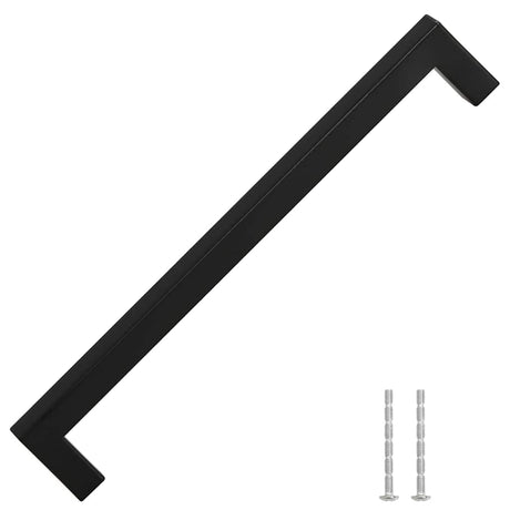 VidaXL håndtag 5 stk 224 mm rustfrit stål sort