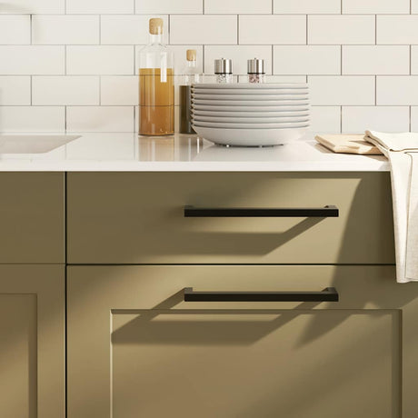 VidaXL håndtag 5 stk 224 mm rustfrit stål sort