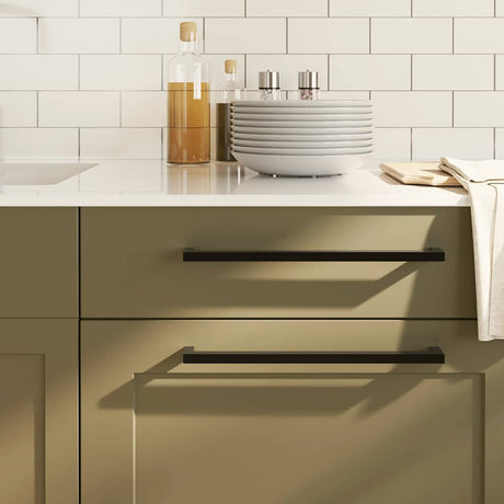 VidaXL håndtag 5 stk 320 mm rustfrit stål sort