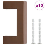 VidaXL håndtag 10 stk 64 mm rustfrit stål bronzefarvet