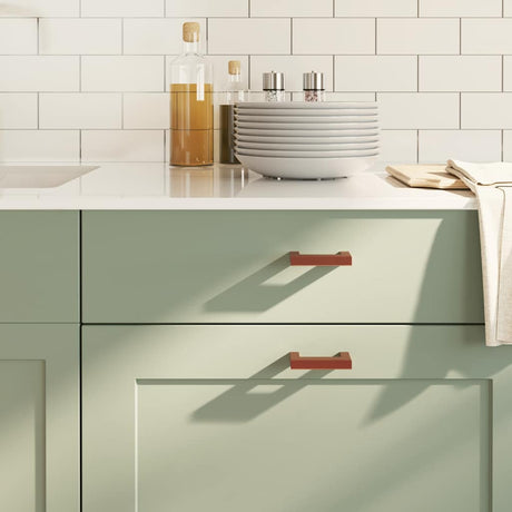 VidaXL håndtag 10 stk 64 mm rustfrit stål bronzefarvet