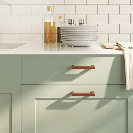 VidaXL håndtag 10 stk 96 mm rustfrit stål bronzefarvet