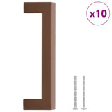 VidaXL håndtag 10 stk 128 mm rustfrit stål bronzefarvet
