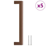 VidaXL håndtag 5 stk 192 mm rustfrit stål bronzefarvet