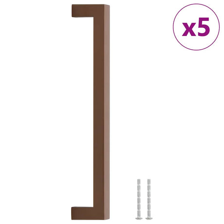 VidaXL håndtag 5 stk 224 mm rustfrit stål bronzefarvet