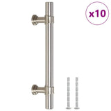 VidaXL håndtag 10 stk 96 mm rustfrit stål sølvfarvet