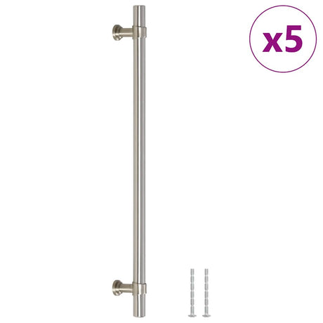 VidaXL håndtag 5 stk 224 mm rustfrit stål sølvfarvet