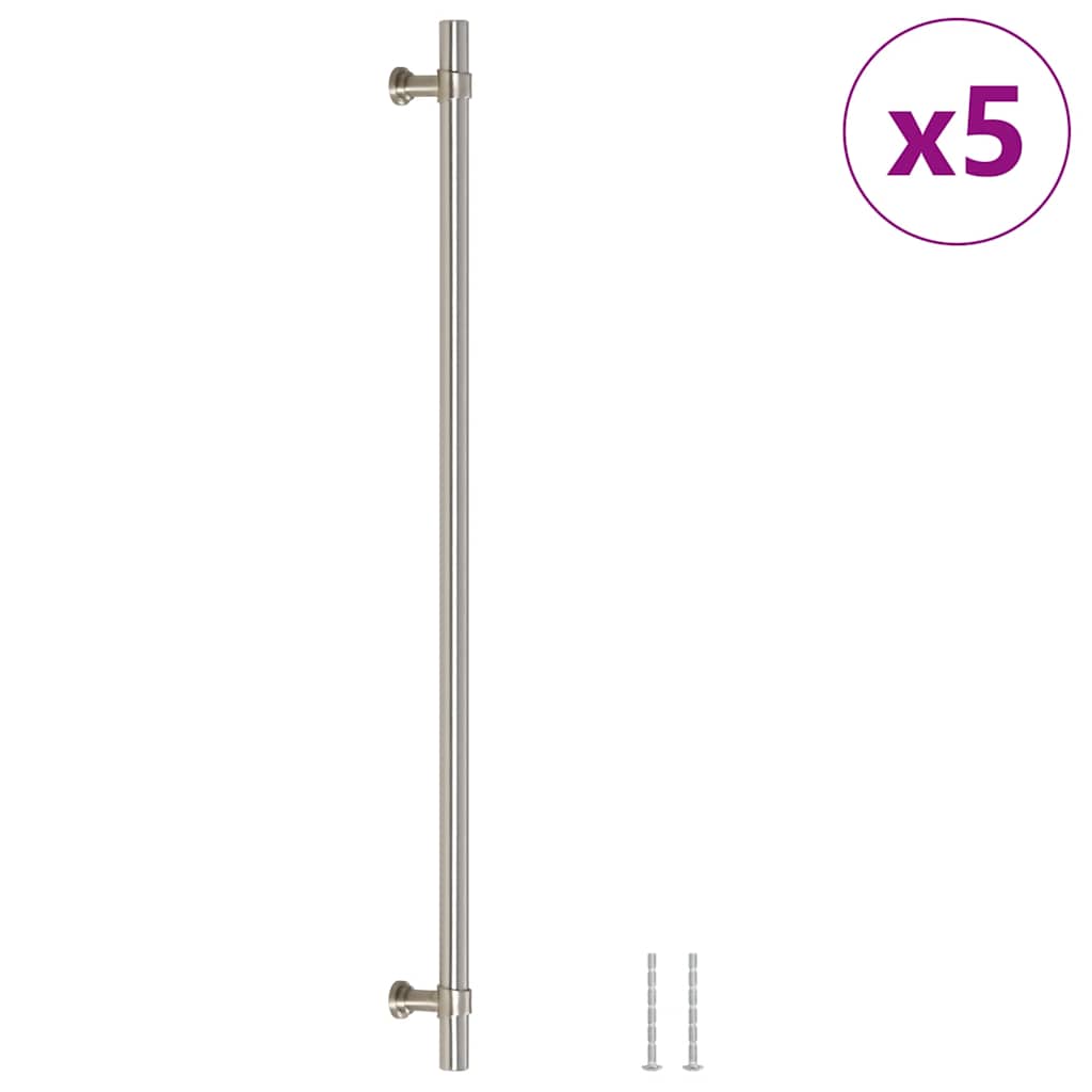 VidaXL håndtag 5 stk 320 mm rustfrit stål sølvfarvet