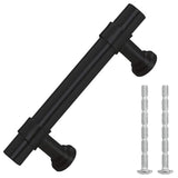 VidaXL håndtag 10 stk 64 mm rustfrit stål sort