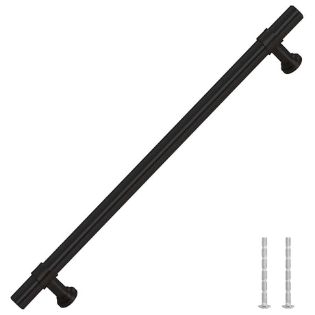 VidaXL håndtag 5 stk 192 mm rustfrit stål sort