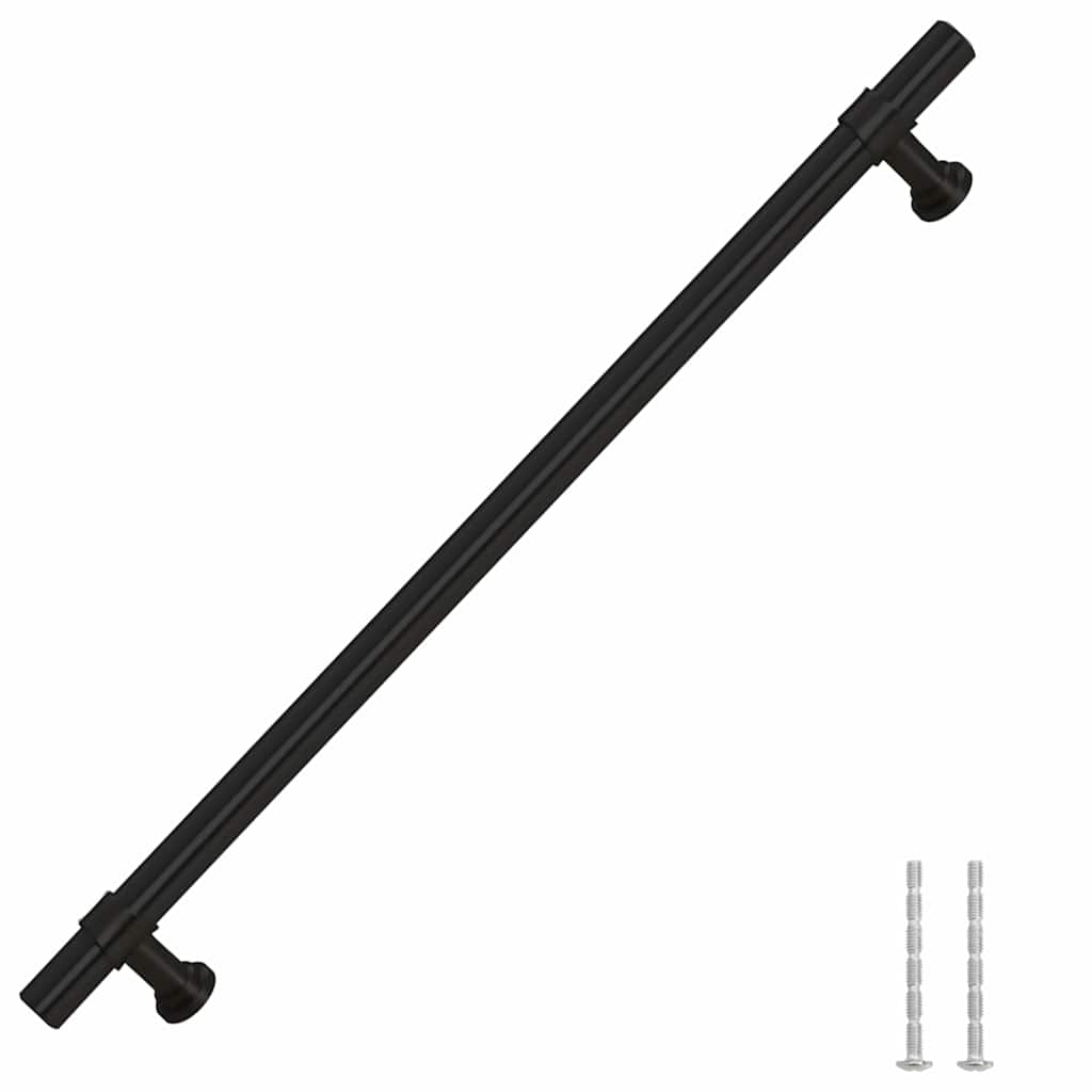 VidaXL håndtag 5 stk 224 mm rustfrit stål sort
