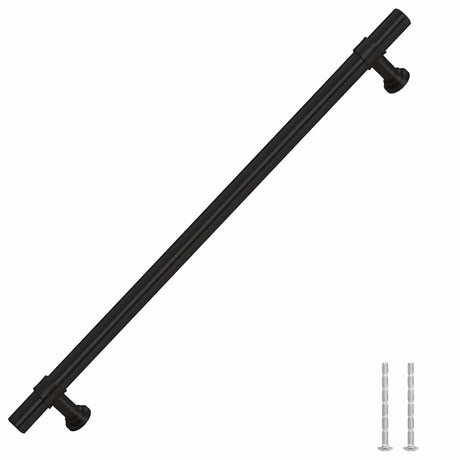 VidaXL håndtag 5 stk 224 mm rustfrit stål sort