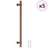 VidaXL håndtag 5 stk 480 mm rustfrit stål bronzefarvet