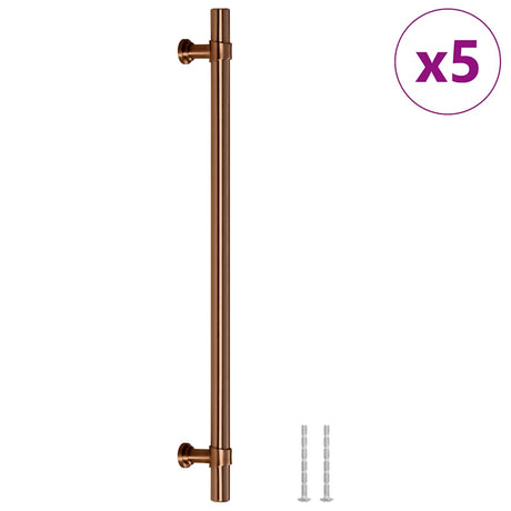VidaXL håndtag 5 stk 480 mm rustfrit stål bronzefarvet