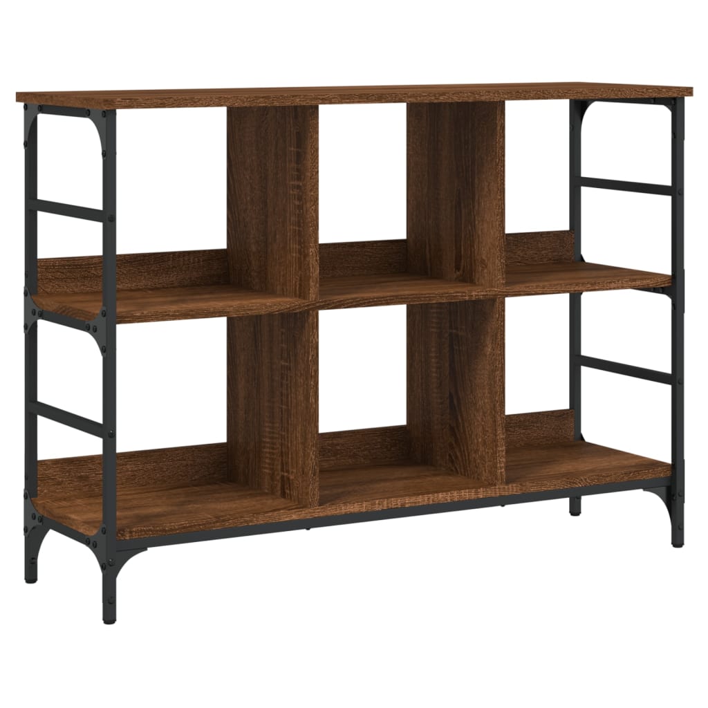Vidaxl dressoir 102x32x73,5 cm bewerkt hout bruin eikenkleur