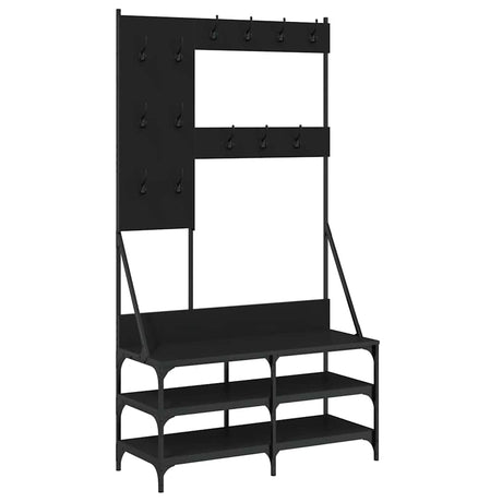Vidaxx tøjstativ med skostativ 100x40x184 cm sort