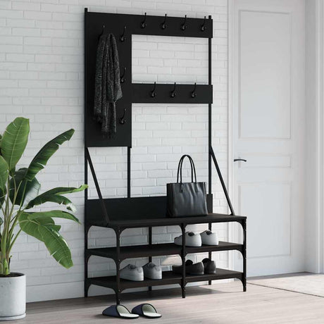 Vidaxx tøjstativ med skostativ 100x40x184 cm sort