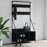 VidaXL tøjstativ med skostativ 100x41x184 cm sort