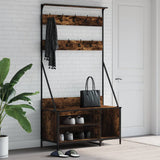 Vidaxx tøjstativ med skostativ 100x41x184 cm røget eg