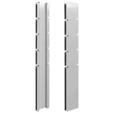VidaXL Hegnspæle 10 stk 140 cm galvaniseret stål sølvfarvet