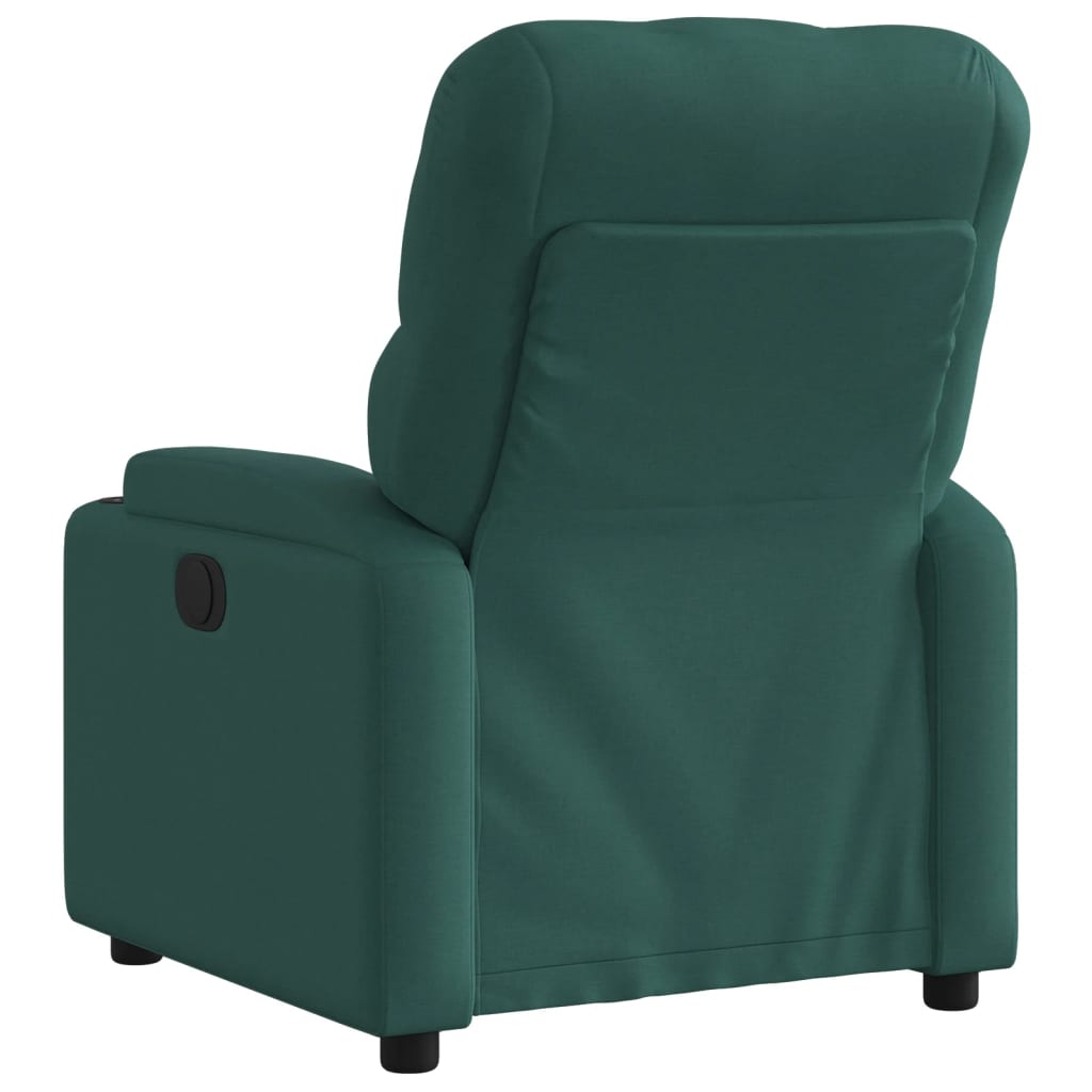 Vidaxl fauteuil verstelbaar stof donkergroen