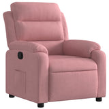 Vidaxl fauteuil verstelbaar fluweel roze