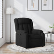 Vidaxl fauteuil verstelbaar stof zwart